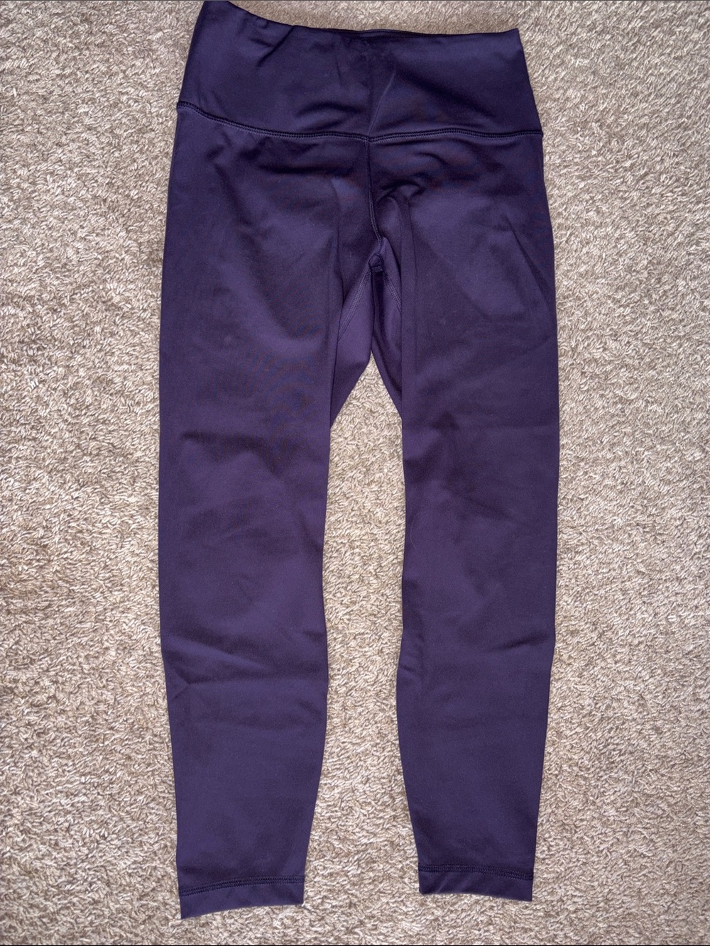 90 Degree By Reflex Deep Purple High-Waist Leggings